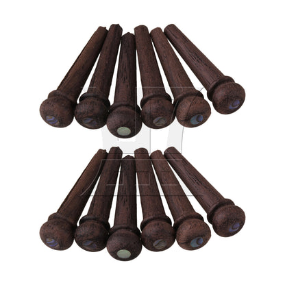 BQLZR  Acoustic Guitar Rosewood Bridge Pins Shell Dot