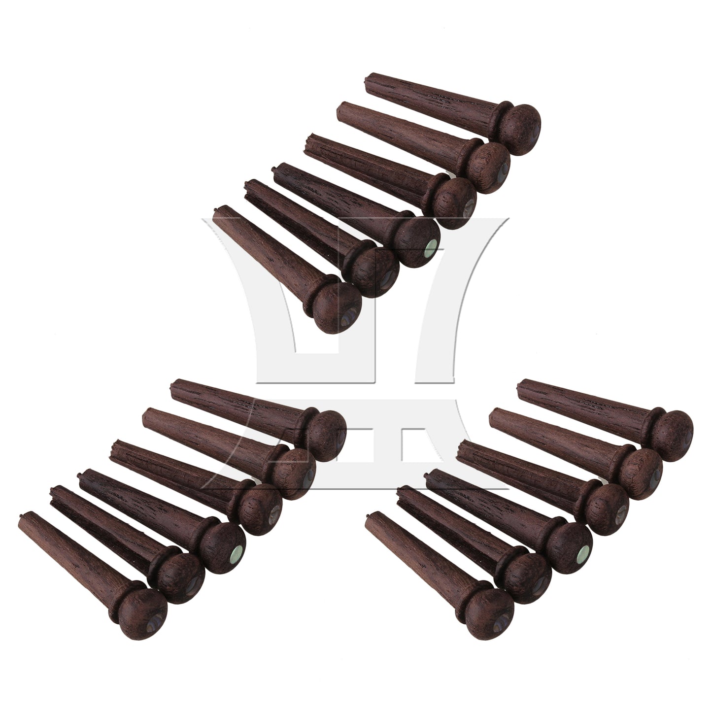 BQLZR  Rosewood Bridge Pins for Acoustic Guitars 0.31"x1.14"x0.16" Brown
