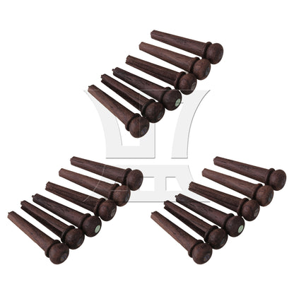 BQLZR  Rosewood Bridge Pins for Acoustic Guitars 0.31"x1.14"x0.16" Brown