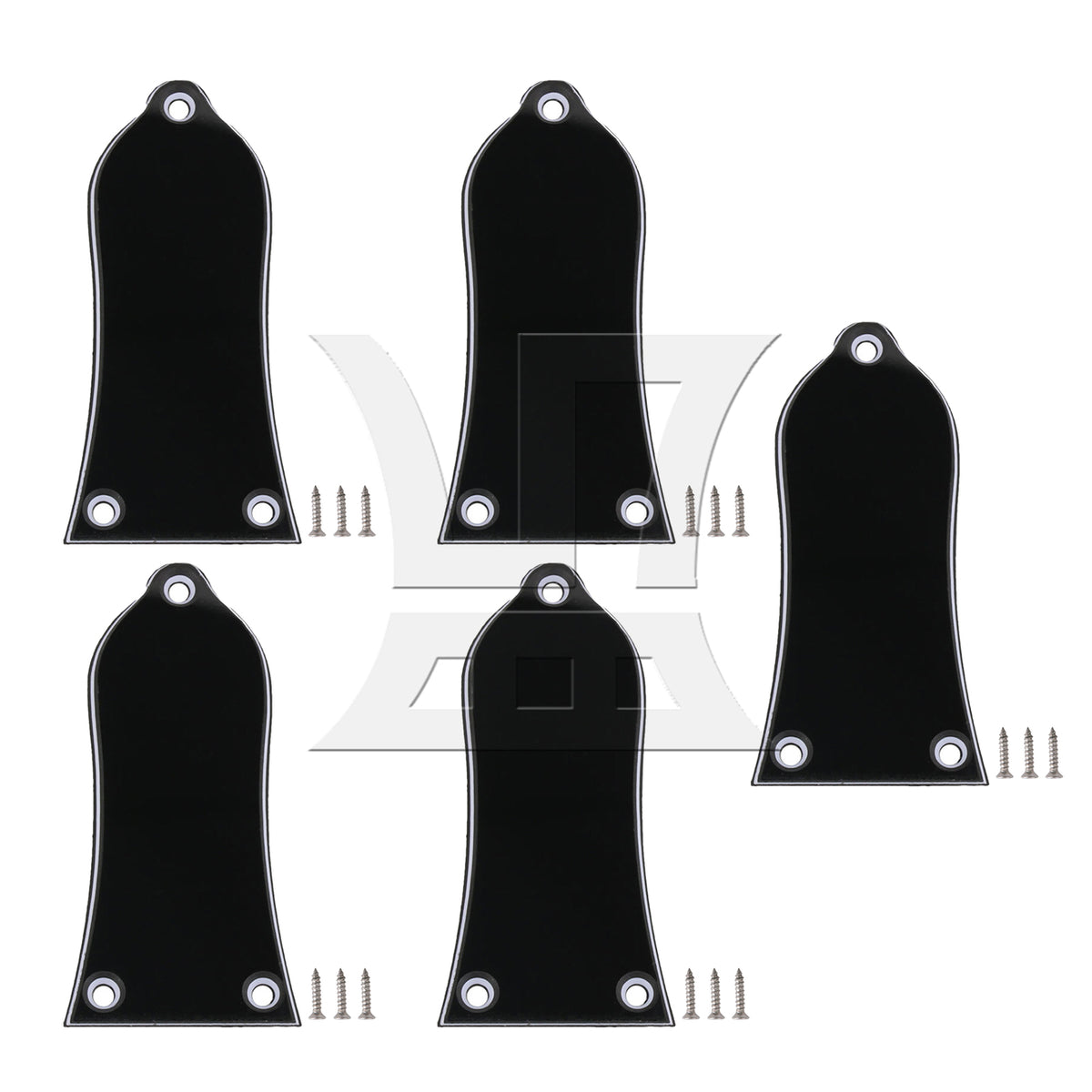 BQLZR 5 sets of guitar head clock cover plastic HA-1005 (screws * 15pcs)