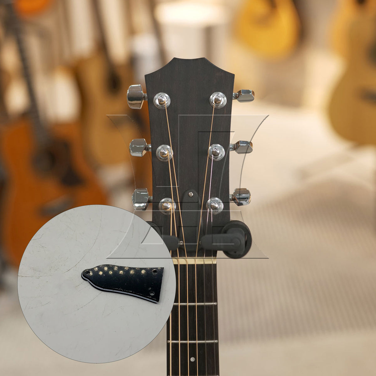 BQLZR 5 sets of guitar head clock cover plastic HA-1005 (screws * 15pcs)