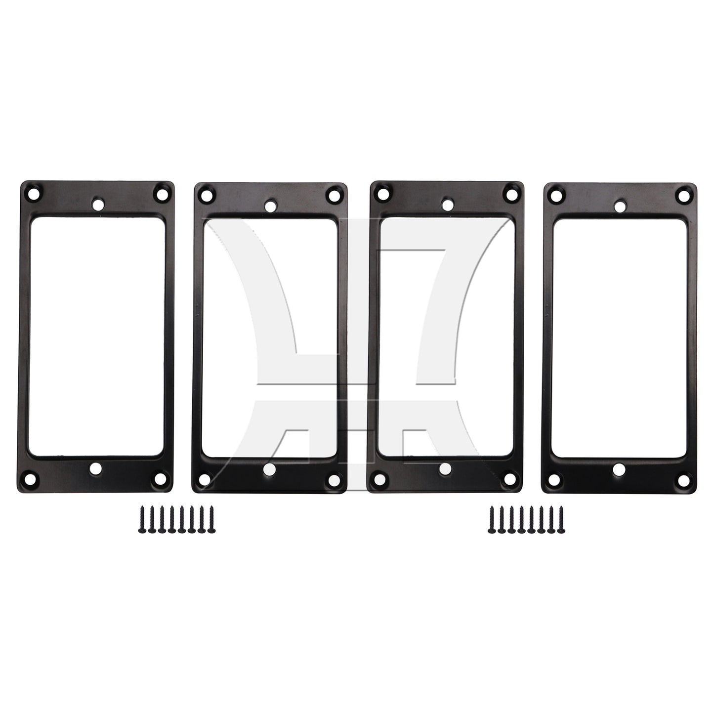 BQLZR Metal FLAT Humbucker Pickup Mounting Ring Black