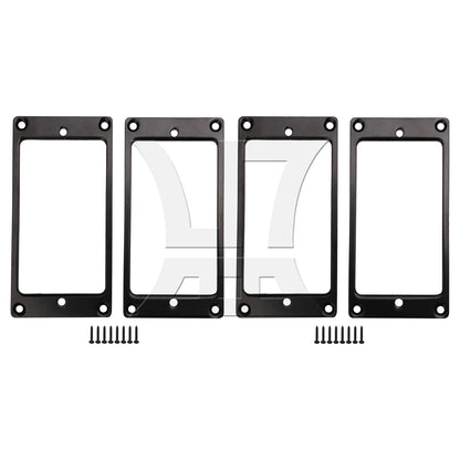 BQLZR Metal FLAT Humbucker Pickup Mounting Ring Black