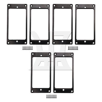 BQLZR Metal FLAT Humbucker Pickup Mounting Ring Black
