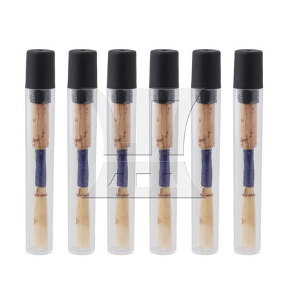 BQLZR 5 Pieces Soft Handmade Oboe Reeds for Woodwind Instruments with Plastic Tube