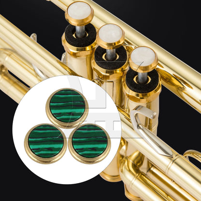 BQLZR  Green Trumpet Palm Trumpet Finger Pad Diameter 16mm Musical Instruments