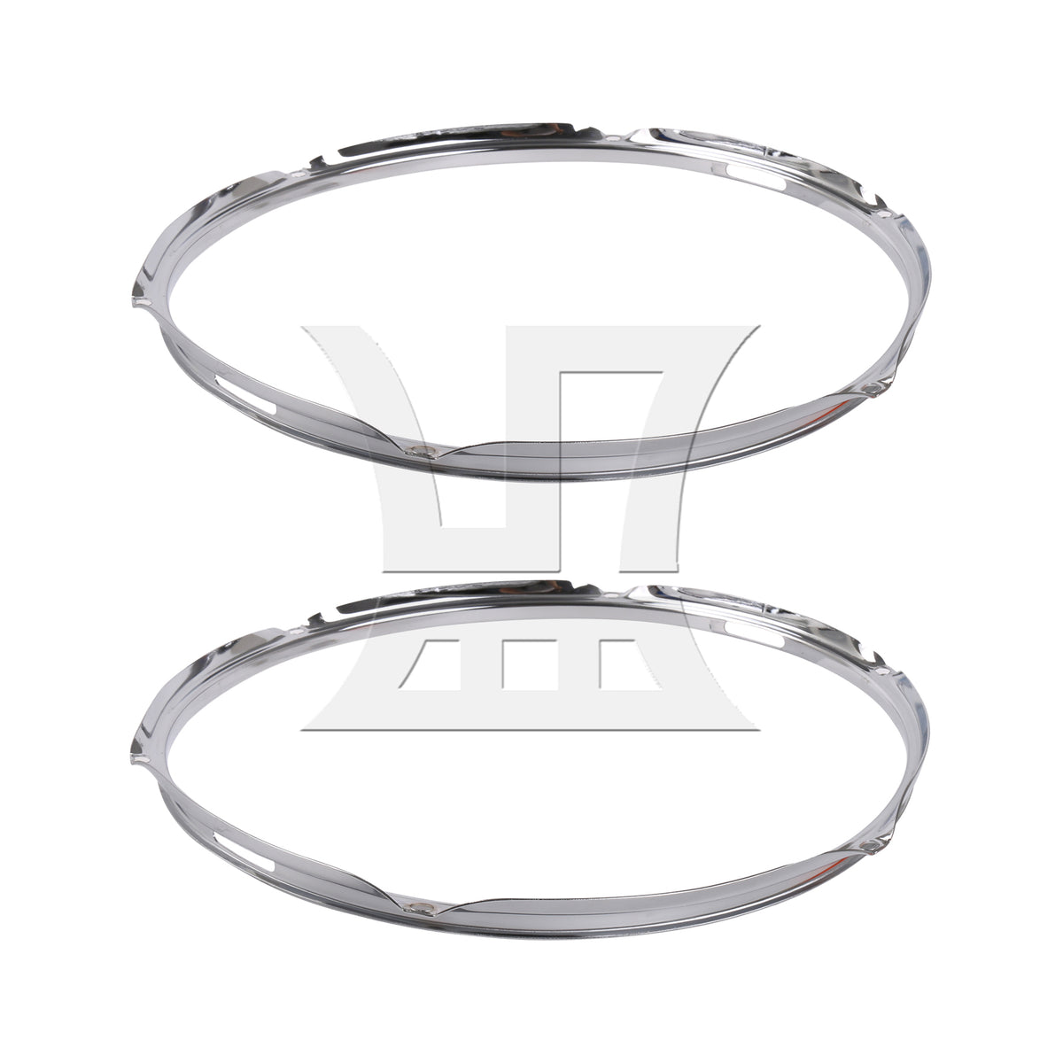 BQLZR 2pcs Zinc Alloy Snare Drum Hoop 14 Inch Inner Diameter for Refurbishment of Second-Hand Snare Drums
