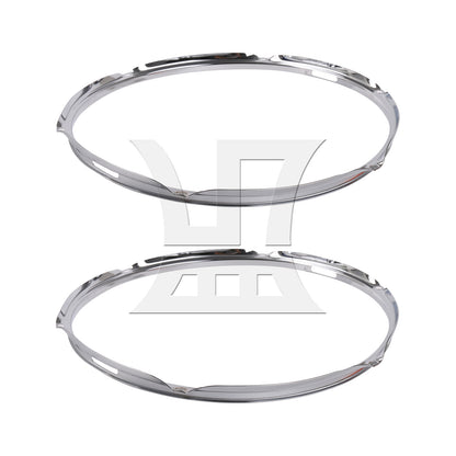 BQLZR 2pcs Zinc Alloy Snare Drum Hoop 14 Inch Inner Diameter for Refurbishment of Second-Hand Snare Drums
