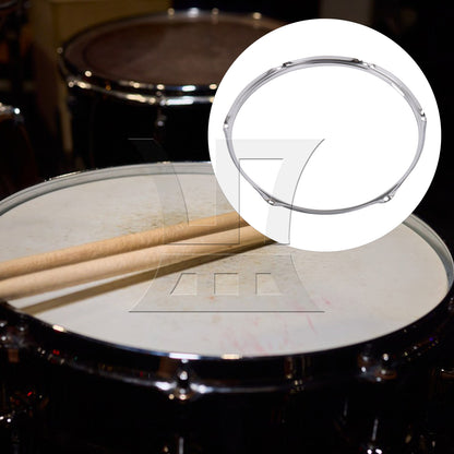BQLZR 2pcs Zinc Alloy Snare Drum Hoop 14 Inch Inner Diameter for Refurbishment of Second-Hand Snare Drums