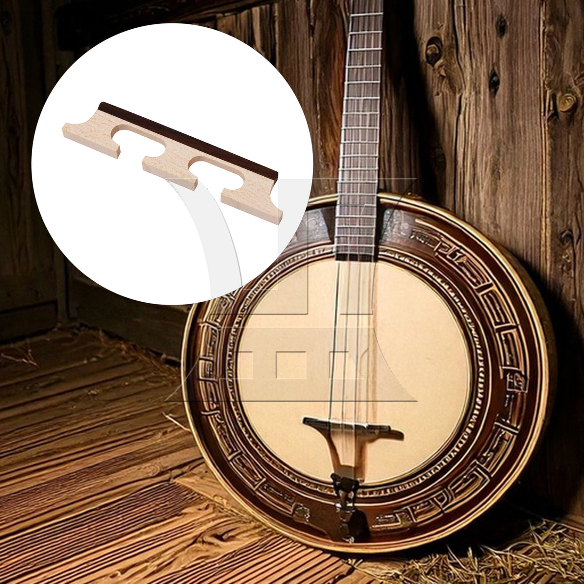 BQLZR 3pcs 5 String Banjo Bridge Type2 for Banjo Instrument Accessories
