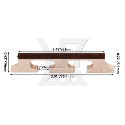 BQLZR 3pcs 5 String Banjo Bridge Type2 for Banjo Instrument Accessories