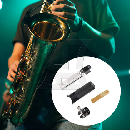 BQLZR 8# Tenor Saxophone Mouthpiece Set, Perfect Fit, For Sax Enthusiasts, With 2.5 Saxophone Reeds