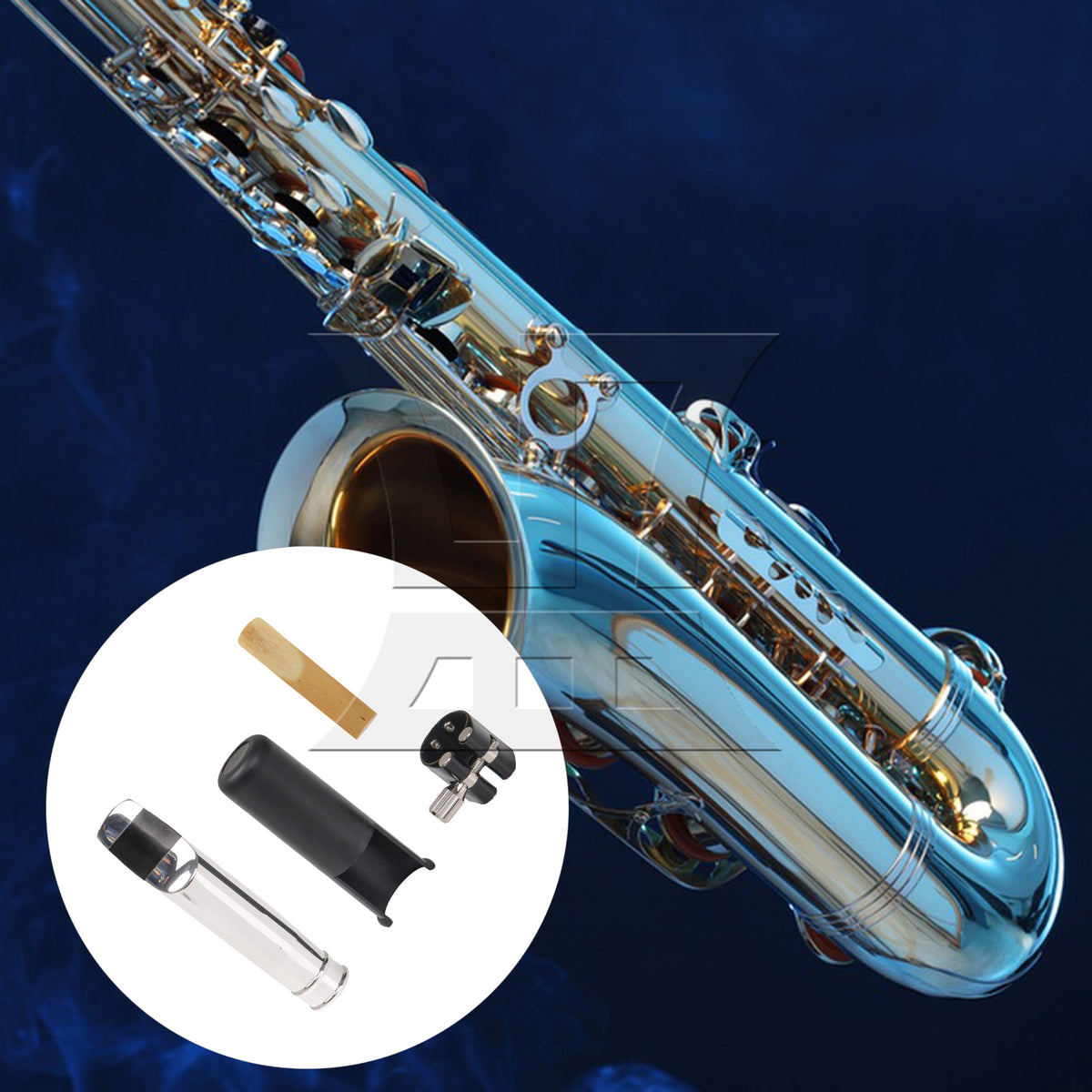 BQLZR 8# Tenor Saxophone Mouthpiece Set, Perfect Fit, For Sax Enthusiasts, With 2.5 Saxophone Reeds