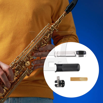 BQLZR 8# Tenor Saxophone Mouthpiece Set, Perfect Fit, For Sax Enthusiasts, With 2.5 Saxophone Reeds