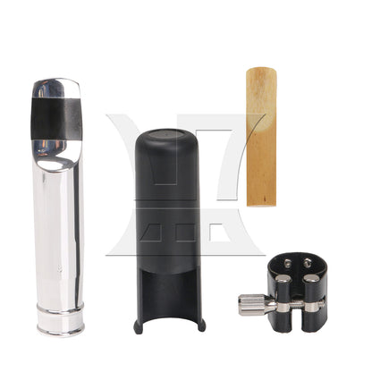 BQLZR 8# Tenor Saxophone Mouthpiece Set, Perfect Fit, For Sax Enthusiasts, With 2.5 Saxophone Reeds