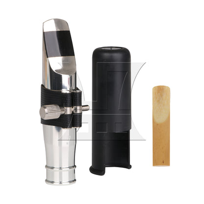 BQLZR 8# Tenor Saxophone Mouthpiece Set, Perfect Fit, For Sax Enthusiasts, With 2.5 Saxophone Reeds