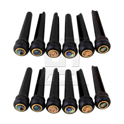 BQLZR  Guitar Bridge Pin Pegs Black Puller Pulling Removers Extractor Set