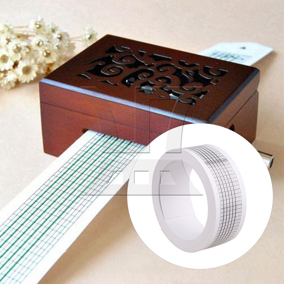BQLZR 3pcs 10m Blank Tapes 15 Note Suitable For Arrangers for Music Creation Draft Records