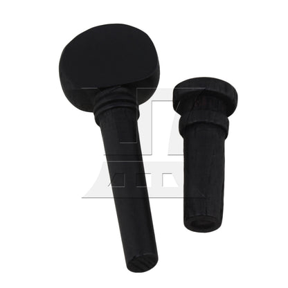 BQLZR 2 Sets Violin Wood Tuning Peg and End Pin 1/4 Musical Instrument Accessories