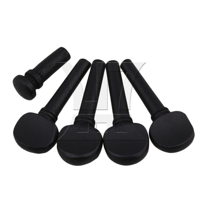 BQLZR 2 Sets Violin Wood Tuning Peg and End Pin 1/4 Musical Instrument Accessories