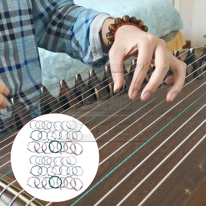 BQLZR 42pcs Steel Guzheng String 1-21 String Multicolor for Guzheng Training Classes