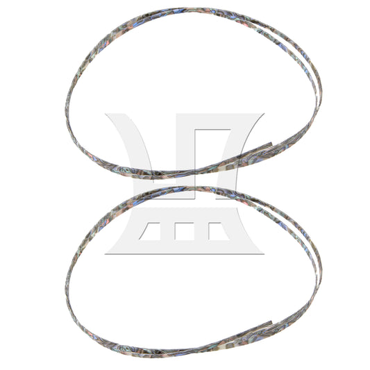 BQLZR 2pcs Width 0.6cm Celluloid Acoustic Guitar Binding Purfling Strip for Guitar Teaching Institutions