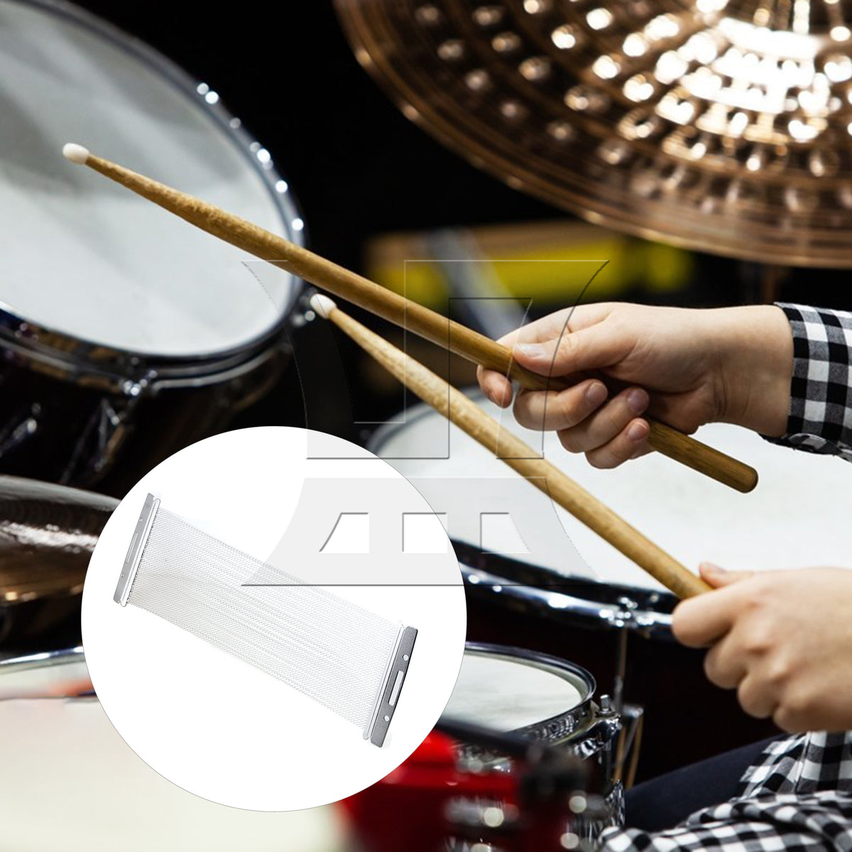 BQLZR Snare Spring, 40 Silk, Silver, 14 Inches, Suitable For Drummers