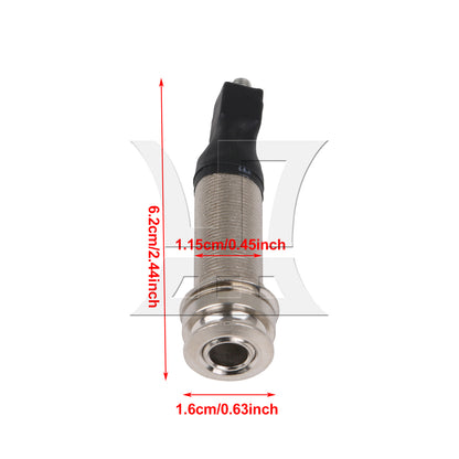 BQLZR 2PCS acoustic guitar pickup socket+2.5 jack