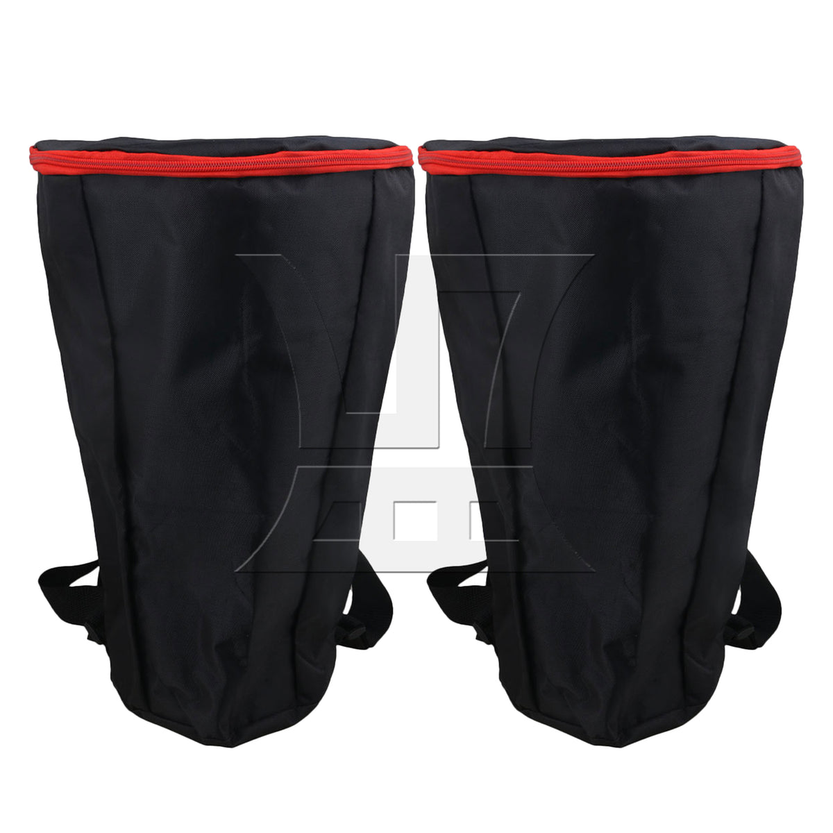 BQLZR 2PCS 12 inch black African drum