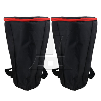 BQLZR 2PCS 12 inch black African drum