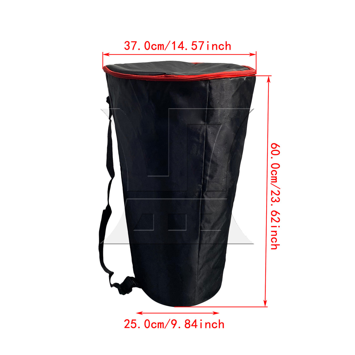 BQLZR 2PCS 12 inch black African drum