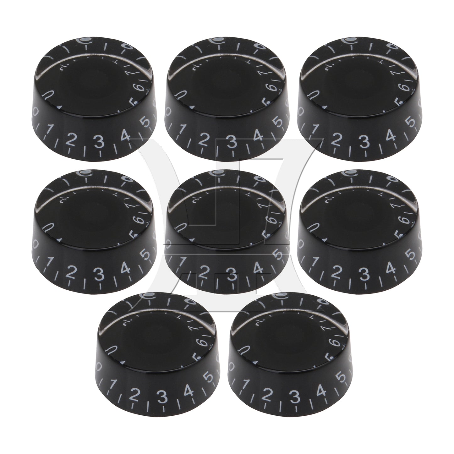 BQLZR 1 Set of 4 Black Speed Control Knob For Vintage Electric Guitar