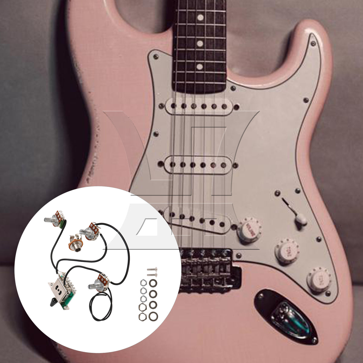 BQLZR 2 sets of electric guitar 3-section switch circuit