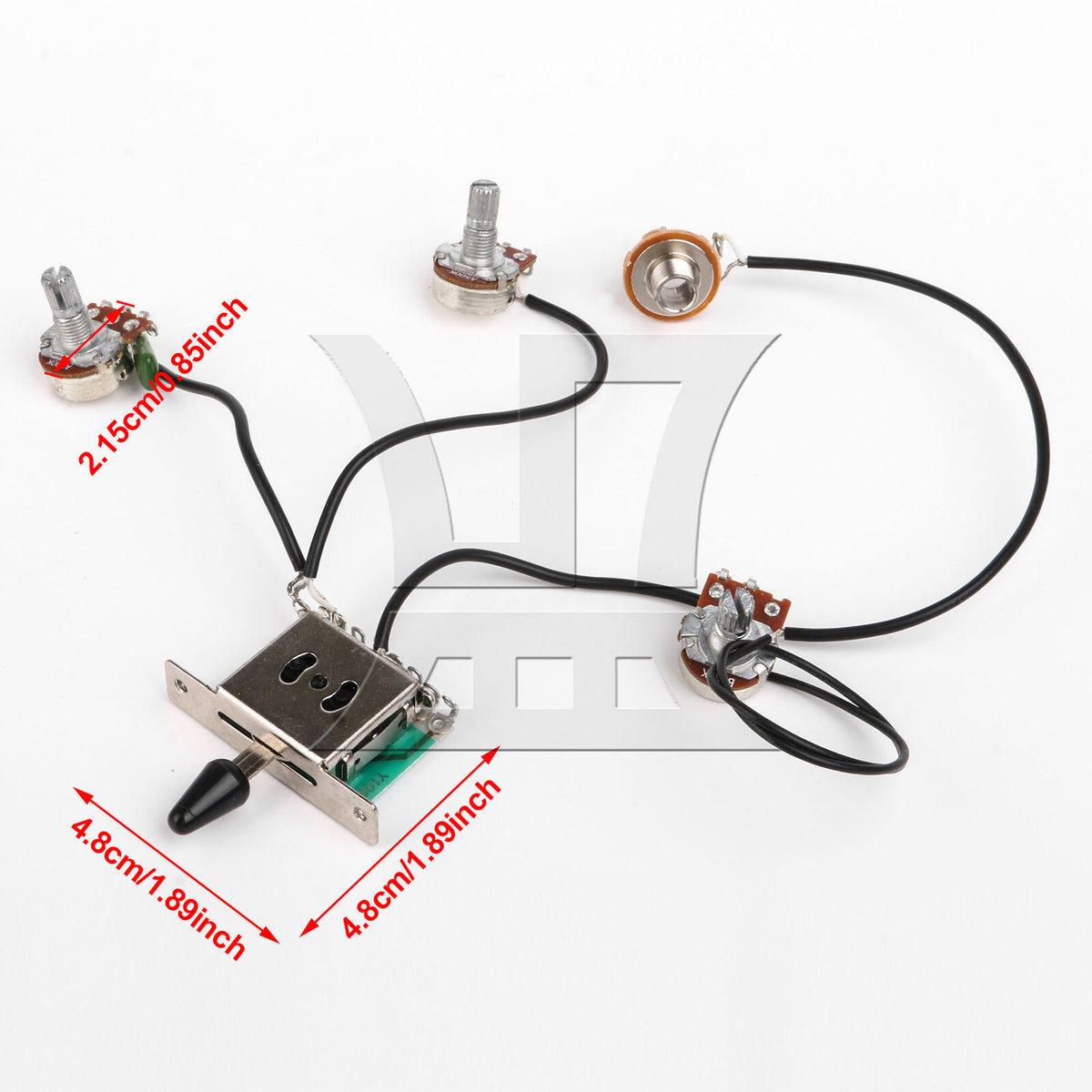BQLZR 2 sets of electric guitar 3-section switch circuit