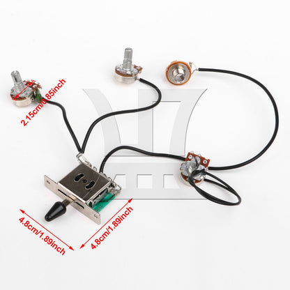 BQLZR 2 sets of electric guitar 3-section switch circuit
