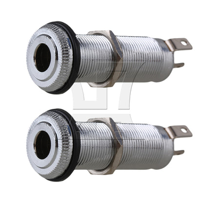 BQLZR Nickel Plated Guitar Mount Output Jack Nickel Color for Bassist Instrument Maintenance