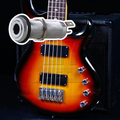 BQLZR Nickel Plated Guitar Mount Output Jack Nickel Color for Bassist Instrument Maintenance
