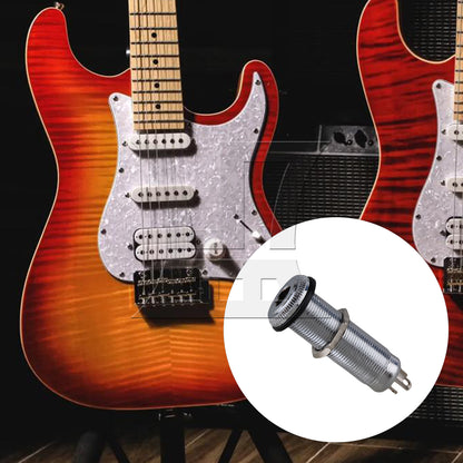 BQLZR Nickel Plated Guitar Mount Output Jack Nickel Color for Bassist Instrument Maintenance