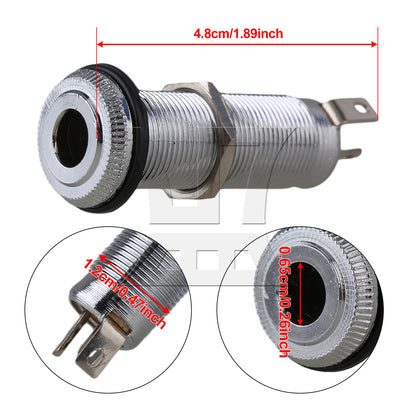 BQLZR Nickel Plated Guitar Mount Output Jack Nickel Color for Bassist Instrument Maintenance