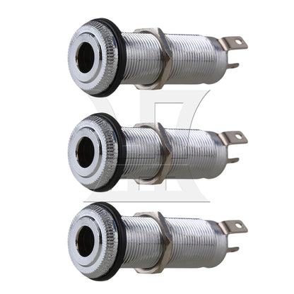 BQLZR Nickel Plated Guitar Mount Output Jack Nickel Color for Bassist Instrument Maintenance