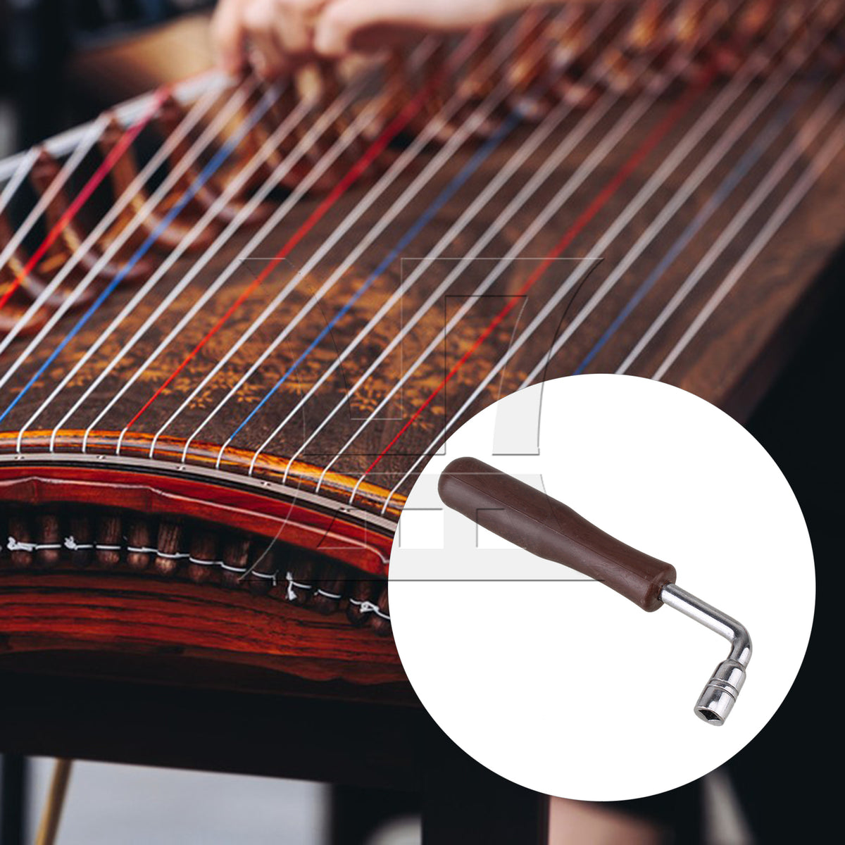 BQLZR 2PCS Wooden Guzheng Tuning Wrench