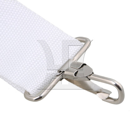 BQLZR 3pcs Nylon Adjustable Marching Snare Drum Strap White for Indoor Theater Performances