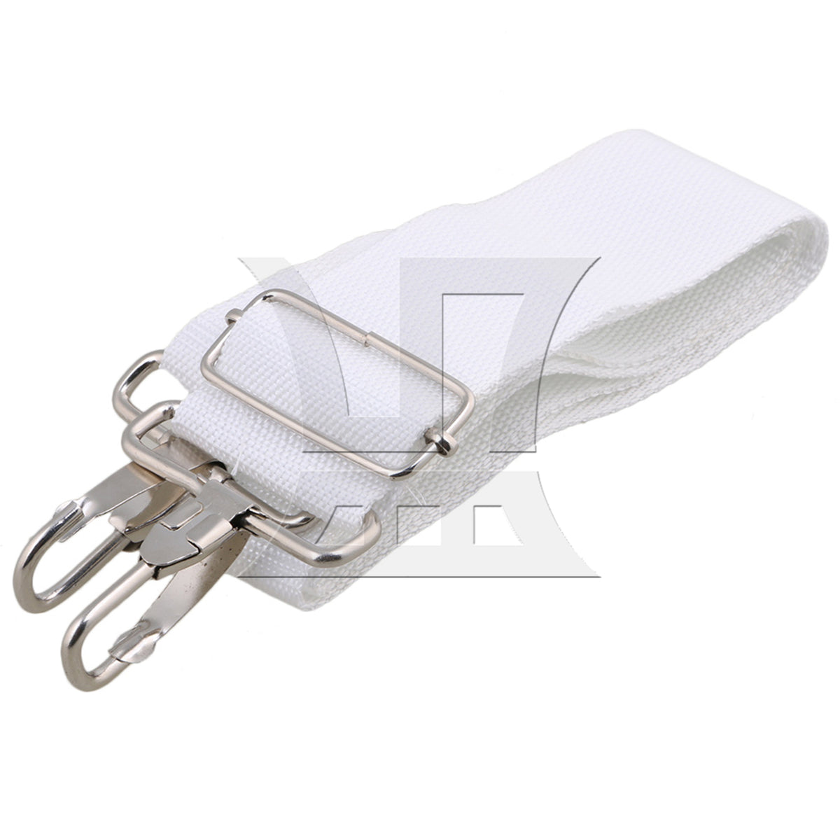 BQLZR 3pcs Nylon Adjustable Marching Snare Drum Strap White for Indoor Theater Performances