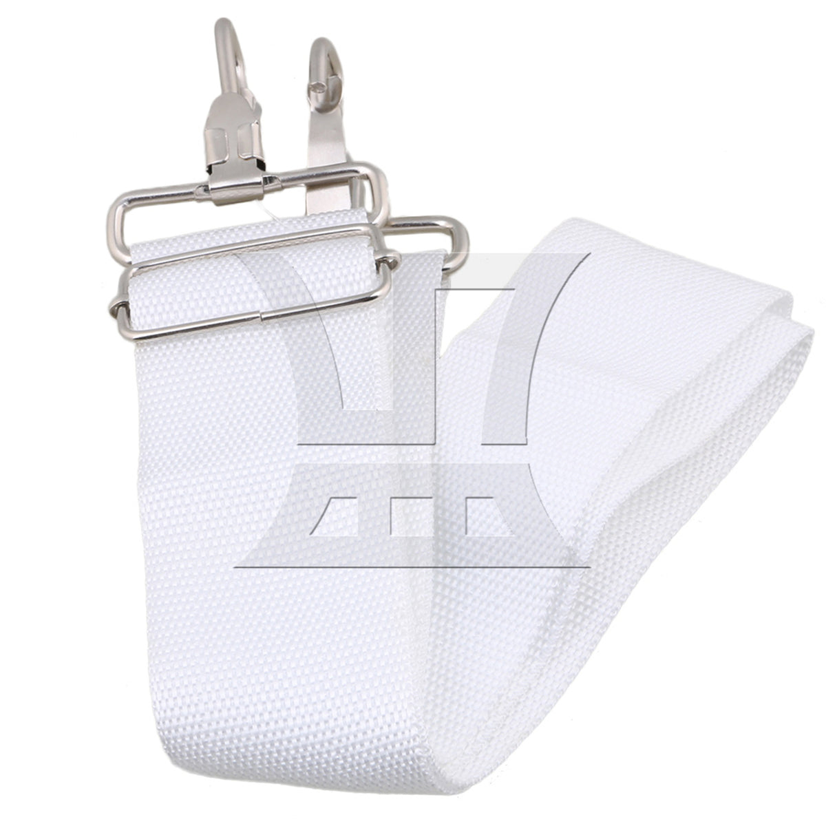 BQLZR 3pcs Nylon Adjustable Marching Snare Drum Strap White for Indoor Theater Performances