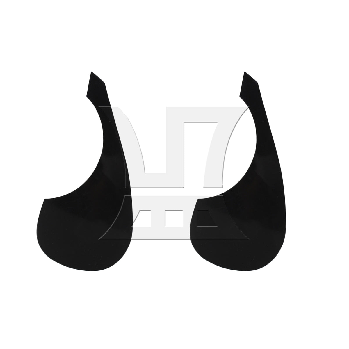 BQLZR 2 Pieces Black Plastic Bird Shape Pickguard Replacement Parts for Repair Part