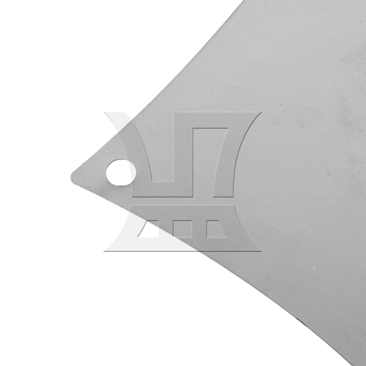 BQLZR 2pcs Stainless Steel Guitar Notched Radius Gauge High quality Material 8x8cm Silver