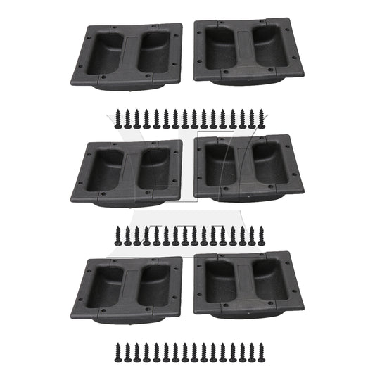 BQLZR  Black Guitar Amplifier Speaker Embedded Handle with 48pcs Screws for Second-Hand Speaker Refurbishment