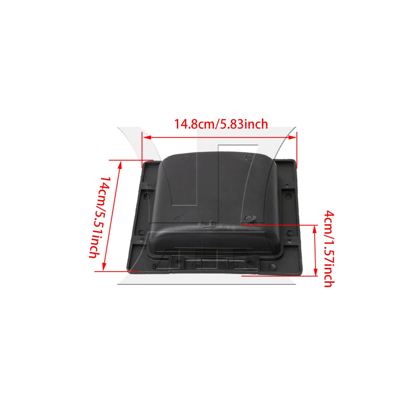 BQLZR  Black Guitar Amplifier Speaker Embedded Handle with 48pcs Screws for Second-Hand Speaker Refurbishment