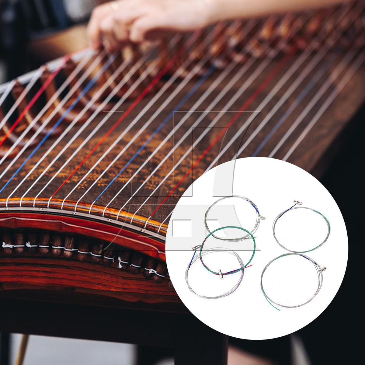 BQLZR 15pcs Guzheng Strings 1-5 Musical Instruments