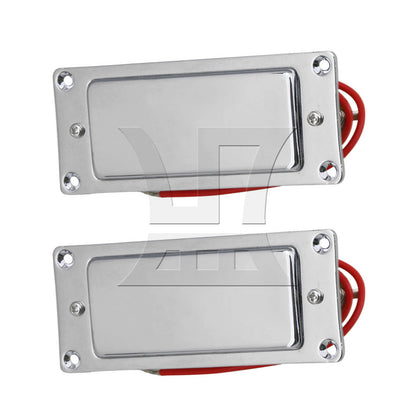 BQLZR Mini Double Coil Electric Guitar Pickup Replacement Parts 9.2x3.7cm